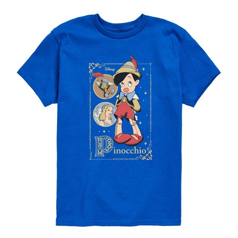Boys' Disney Pinocchio Short Sleeve Graphic T-shirt - Royal Blue ...