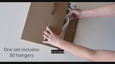 3 Sprouts Assorted Velvet Baby Clothes Hangers - Pack of 30