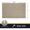 Dirt Trapping Door 24 inchx 35.5 inch Non - Slip Washable Entry Rug Shoe Scraper Dog Doormat Absorbent Taupe Front Back Door - 2 of 4