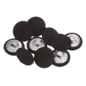 Unique Bargains Round Metal Sewing Cloth Covered Button 10 Pcs - 1 of 4