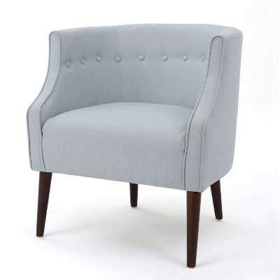 NicBex Tub Accent Chair,Upholstered Living Room Chairs with Mid-Height Tufted Backrest and Tapered Wood Legs,Club Chairs for Living Room
