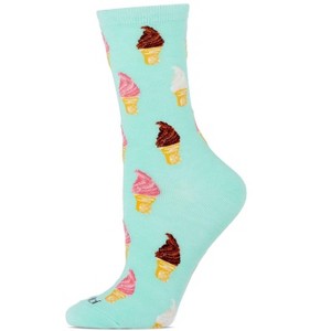 Memoi Soft Serve Cones Bamboo Blend Crew Socks - 1 of 4