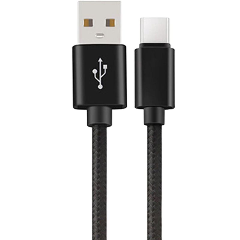 Braided USB-A-USB Type C Fast Charging Data Sync USB-C to USB-A 2.0 Cable, 2 of 5