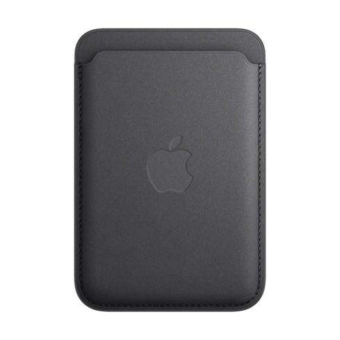 apple leather wallet with magsafe black