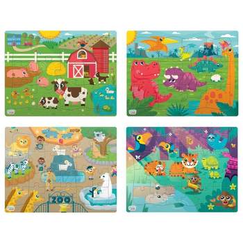 Chuckle & Roar Tray Kids Puzzles 4pk