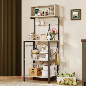 Bestier 5 Tier Microwave Stand, Coffee Bar Table with Storage for Small Space Kitchen - 1 of 4