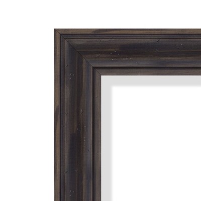 Rustic Pine Brown Narrow Distressed Wood Wall Frame