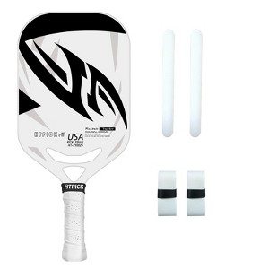 Aukfa Carbon Fiber Pickleball Paddle – 14mm Polypropylene Honeycomb Core, UV Matte Finish, Hot Press Molded, Lightweight Pro Racket - 1 of 4
