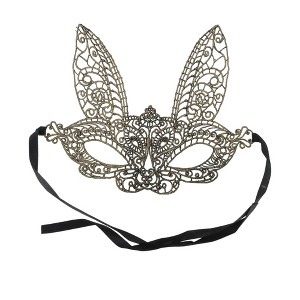 Unique Bargains Lace Long-Ear Bunny Half Face Party Mask 1 Pc - 1 of 4