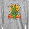 Boys' - Instant Message - Cactus Peace Sign Long Sleeve Graphic T-Shirt - 2 of 4