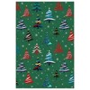 Christmas Area Rug, Xmas Tree Washable Soft Carpet with Non Slip Backing, Low Pile Stain Resistant Floor Mat for Living Room, Bedroom - 3 of 4