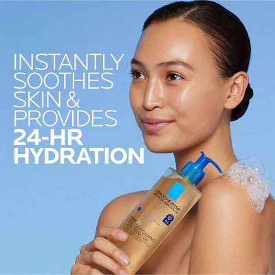 La Roche Posay Lipikar AP+ Gentle Foaming Cleansing Oil - Unscented - 13.52 fl oz: Hypoallergenic, Alcohol-Free, Sensitive Skin