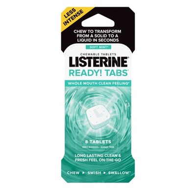 Listerine Ready Tabs Soft Mint - Trial Size - 8ct