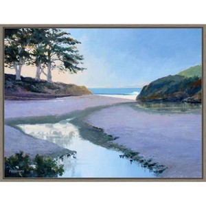 Amanti Art Sunny Stream by Ed Penniman Canvas Wall Art Print Framed 24 x 18-in. - 1 of 4