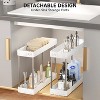 LunaLulinlk 4 Tier Slim Rolling Storage Cart, Kitchen Storage Organizer, Utility Shelving Unit - 3 of 4