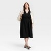 Women's Belted Gauze Midi A-Line Dress - Universal Thread™ - 3 of 3
