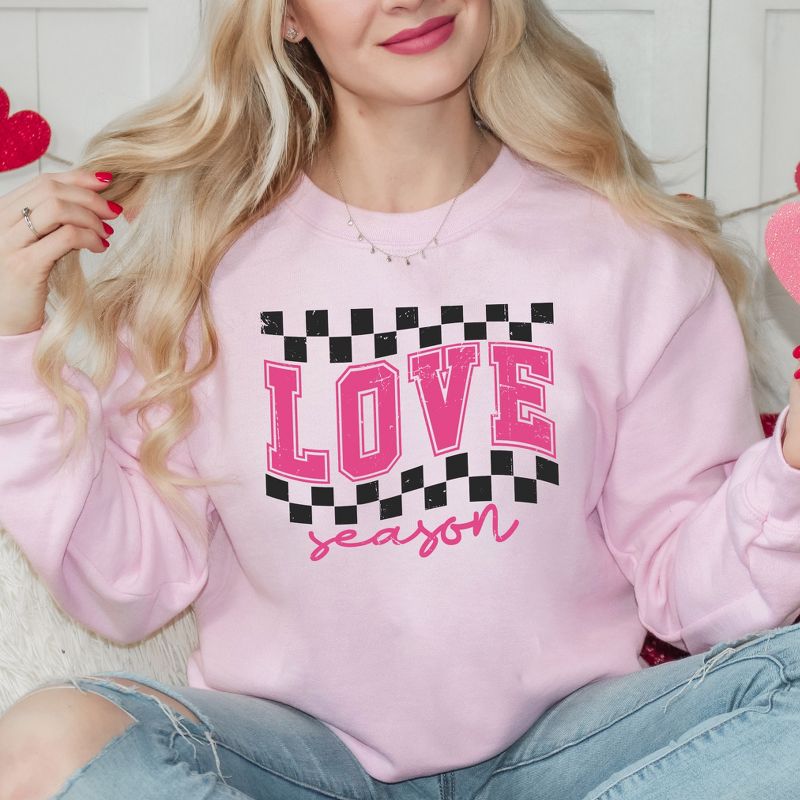 Simply Sage Market Women's Graphic Sweatshirt Love Season Distressed, 3 of 4
