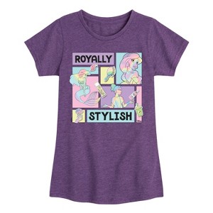 Girls' - Disney - Royally Stylish Fitted Short Sleeve Graphic T-Shirt - 1 of 4