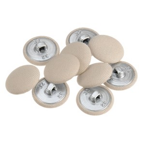 Unique Bargains Round Metal Sewing Cloth Covered Button 10 Pcs - 1 of 4