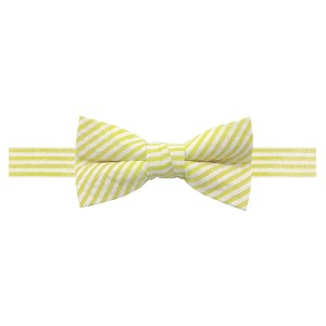Jacob Alexander Young Boys’ Seersucker Striped Pre-Tied Bow Tie - 1 of 4