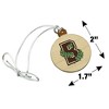 Brown University Secondary Logo Mini Small Tiny Wood Christmas Tree Holiday Ornament - 4 of 4