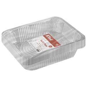 Aluminum Foil Half-Size Steam Table Pans – 9x13" Deep Disposable Catering Trays for Baking, Roasting, Serving & Meal Prep - 1 of 4