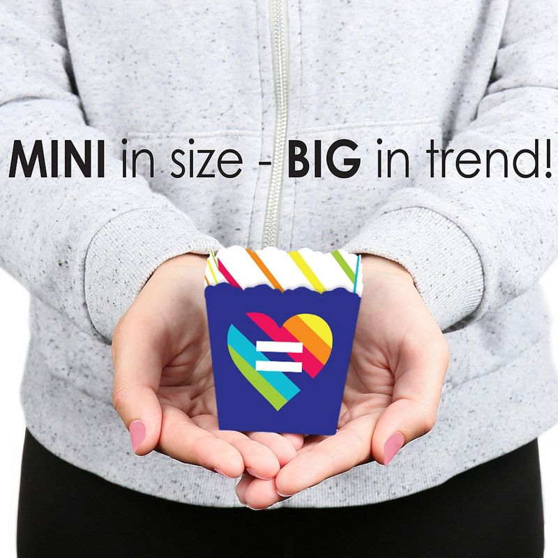 Big Dot of Happiness Love is Love - Pride - Party Mini Favor Boxes - Rainbow Party Treat Candy Boxes - Set of 12, 4 of 5