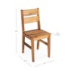 Guidecraft Acadia Kids Outdoor Chairs Set of 2: Kids Wooden Chair w/ 14 in Seat Height | Montessori Furniture for Outdoor Classroom, Backyard, Patio - 2 of 4