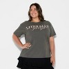 Women's Literally Just a Girl Short Sleeve Graphic T-Shirt - Dark Gray - 2 of 3