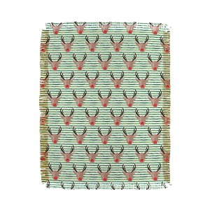 Little Arrow Design Co watercolor rudolf 56"x46" Woven Throw Blanket - Deny Designs - 1 of 4