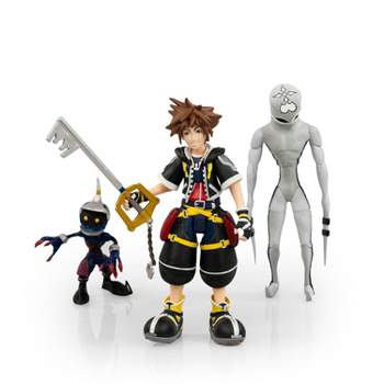 Diamond Comic Distributors, Inc. Kingdom Hearts 2 Action Figures Collection Set | Includes Sora, Dusk, & Soldier