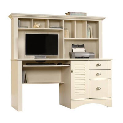 white desk with hutch target