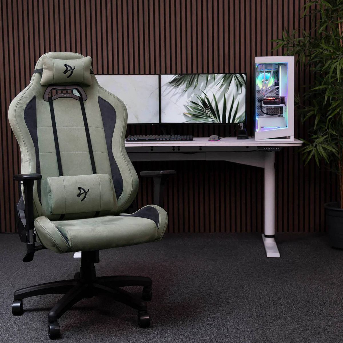 Arozzi Torretta Premium Super Soft Upholstery Fabric with Ergonomic Design with 2 Supportive Pillows for Office and Gaming Chair - thumbnail 9