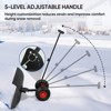 EAGLE PEAK Wheeled Snow Shovel, Multi-Angle Snow Pusher with Adjustable Handle - 4 of 4
