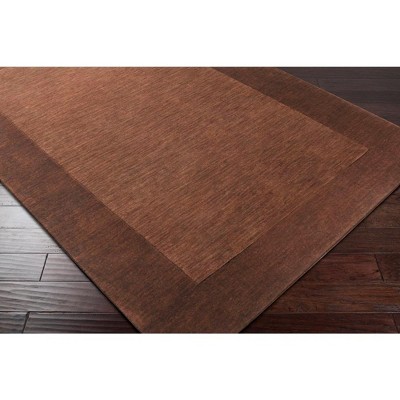 Reims Dark Brown Hand-Knotted Wool 5' x 8' Area Rug