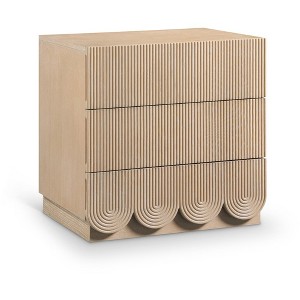 Meridian Furniture,Scallop Nightstand - 1 of 4