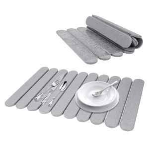 REGALWOVEN Foldable Diatomaceous Stone Dish Drying Mat, Quick Dry Dish Drying Mats for Kitchen Counter, Dishes, Cups, and Utensils - 1 of 4