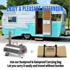 Pizza Oven Outdoor, 12 Inch Portable Stainless Steel Wood Fired Pizza Oven Pizza Maker Semi-Automatic Rotatable Pizza Ovens - 4 of 4