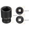 Unique Bargains CR-MO Mechanical Maintenance Metric 4 Point Square Impact Socket Black - 2 of 4