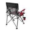 Zenithen Quad Padded Hard Arm Outdoor Sports Chair, Extra-Large, Red - 4 of 4