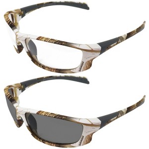 2 Pairs of Global Vision Eyewear Hercules 5 Safety Motorcycle Glasses with Smoke, Clear Lenses - 1 of 4