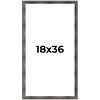 PosterPalooza | Panoramic Shadow Box 1.75" Deep Brown Frame - UV Acrylic, Backing, Hanging Hardware - 2 of 4