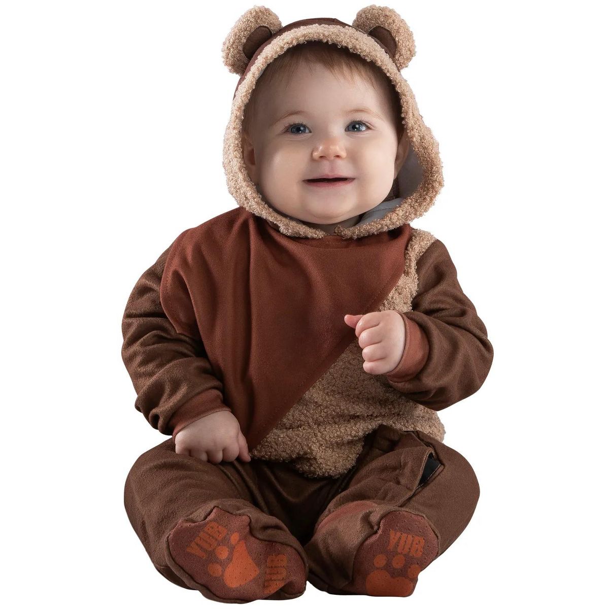 Baby Star Wars™ Ewok™ Hooded Polyester Jumper Costume