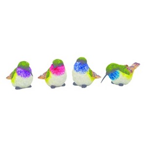 Transpac Small Resin Hummingbird Figurine Set of 4 Spring Home Decorations - 1 of 3