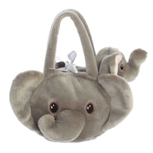 Aurora Small Baby Elephant Eco Nation Eco-Friendly Stuffed Animal Grey 8" - 1 of 4