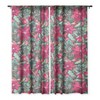 CayenaBlanca Watercolour Christmas Flowers Single Panel Sheer Window Curtain - Society6 - image 3 of 4