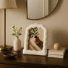 Decorative Wavy Arch Picture Frame for Home Decor - Modern Photo Frame for Tabletop Accent, Mantel Display, or Living Room Decor - White - 2 of 4