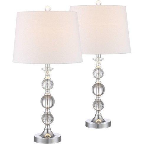 Silver table lamps set deals of 2