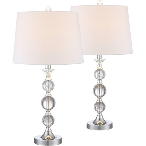 360 Lighting Modern Table Lamps Set Of, Stacked Crystal Ball Floor Lamp