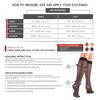 Truform Sheer Compression Stockings, 30-40 mmHg, Women's Knee High Length, 30 Denier - 2 of 4